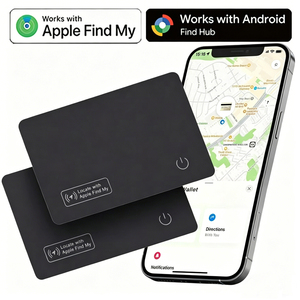 Étui intelligent ultra-fin en plastique étanche pour AirTags, compatible iOS et Android, avec fonction de localisation GPS Google Find My (pour cartes et objets) - Product Image 1
