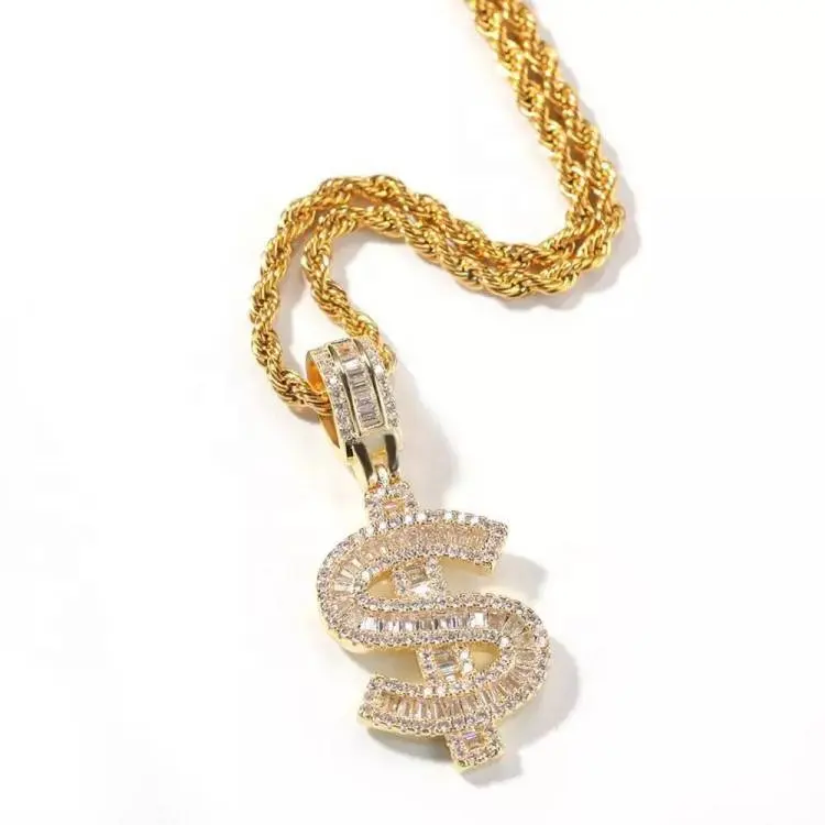 Dr. Jewelry 2022 Новинка Латунь 3A + циркон микро алмазный зубчик логотип на заказ сверкающие буквы алфавита кулон с веревочной цепочкой
