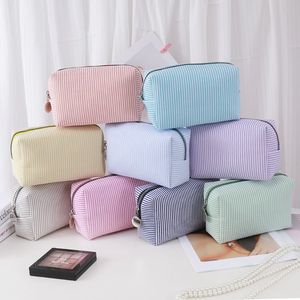 Bolsa de Maquillaje Portátil de Pana con Logotipo Personalizado al por Mayor, Bolsa de Almacenamiento para Brochas, Organizador de Belleza con Cierre, Bolsas de Cosméticos para Viaje - Product Image 2
