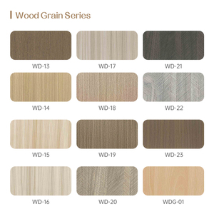 แผ่นไม้ระแนงลายก้างปลา WPC ขนาด2440*1220มม. แผ่นไม้กันเสียงแผ่นผนังสีน้ำตาลเข้มและสีเทาดีไซน์สำนักงาน - Product Image 3