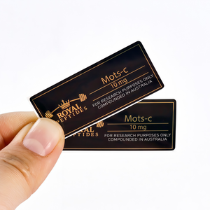 Etiquetas Adhesivas Pequeñas Negras Personalizadas OEM Directas de Fábrica - Resistentes al Agua y al Aceite - Product Image 1