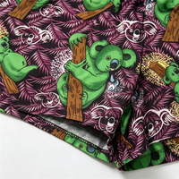 Shorts de plage pour hommes avec imprimé koala personnalisé par sublimation, vente en gros, séchage rapide, avec doublure en mesh