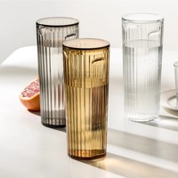 Verre à vin japonais en acrylique transparent, résistant aux hautes températures, écologique, incassable, pour fêtes et événements commerciaux