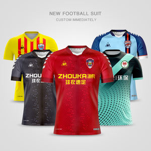 Logo kustom Set seragam sepak bola kaus tim pakaian Olahraga kaus latihan sepak bola pria sublimasi Set lengkap - Product Image 1