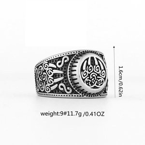 Anillo Unisex de Acero Inoxidable Estilo Nórdico Retro Yunnique, Diseño de Pata de Oso Sólida, Geométrico Redondo, para Uso Diario - Product Image 5