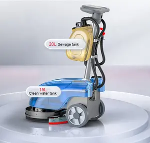 DM-350 Walk Behind Industrial Power Floor Scrubber Cleaning Machine For Carpet And Tiles Cleaning