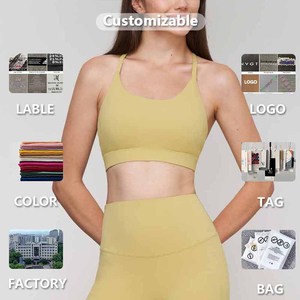 Soutien-gorge personnalisé solide soutien-gorge d'entraînement de gymnastique active de yoga vêtements de sport push-up soutien-gorge de sport pour femmes fournisseur Ropa Deportiva Mujer - Product Image 5