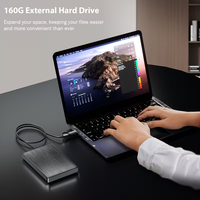 Hard Disk Eksternal 160GB USB 3.0 Portabel HDD Plug and Play untuk Laptop PC PS4 Xbox Siap Kirim Langsung dari Pabrik