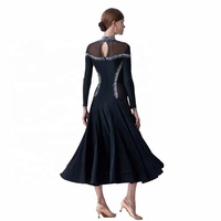 M-19392 moderne en Gros robe de danse à manches longues bal robe de formation de haute qualité lisse pratique robe à vendre