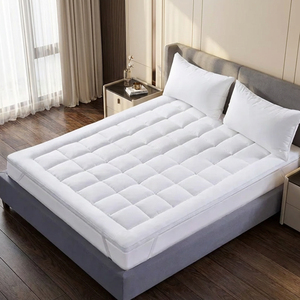 <span class=keywords><strong>Surmatelas</strong></span> en microfibre extra épais pleine grandeur pour les maux de dos, <span class=keywords><strong>surmatelas</strong></span> matelassé doux et respirant pour hôtel, gris foncé - Product Image 1