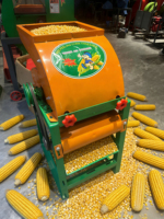 Décortiqueuse de maïs portable 2-en-1 sans épluchage, batteuse 1000 kg/h, petite machine à décortiquer le maïs pour usage domestique et agricole