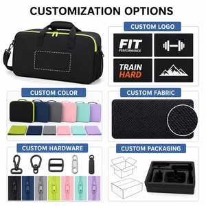Bolsa de Deporte y Viaje Personalizada con Logotipo, con Compartimento Separado para Zapatos y Bolsillos Interiores para Deportes y Viajes de Fin de Semana - Product Image 5