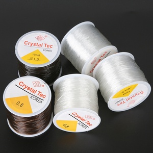 0.5/0.6/0.7/0.8/1.0mm 100 mètres de <span class=keywords><strong>fil</strong></span> élastique transparent en cristal de polyuréthane <span class=keywords><strong>pour</strong></span> bracelets - Product Image 4