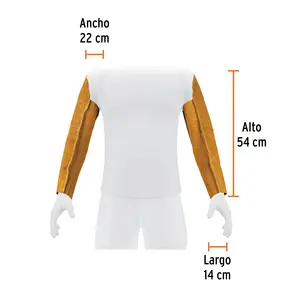 Protection de soudage MASTER 25, manches en cuir, TRUPER - Product Image 3