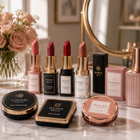 Étiquettes personnalisées découpées à la forme pour rouges à lèvres et cosmétiques