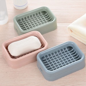 Double Layer <b>Mesh</b> Soap Dish Rectangular <b>Plastic</b> Drainable Soap Holder For Bathroom Nordic Colors - Product Image 2