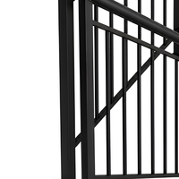 Rampe d'escalier en acier inoxydable soudé pour intérieur, extérieur et balcon