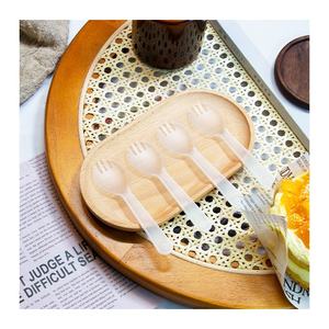 Vente en gros de mini glace pilée jetable en plastique clair, rose, bleu, vert, noir, salade de crème glacée, gâteau aux fruits, fourchette et cuillère à dessert - Product Image 4