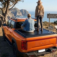Couverture de benne électrique F-150 STX, volet roulant rétractable en aluminium, couvercle rigide de la benne, verrouillage à distance, étanche, noir, 2021+