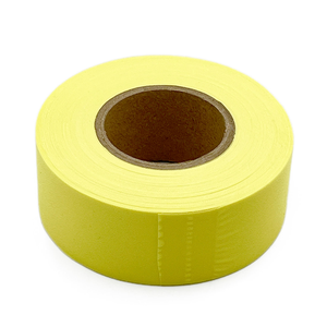50mm 고시인성 크리스마스 트리 무지 노란색 하이킹 캠핑 리본 트레일 마킹 플래깅 테이프 - Product Image 4