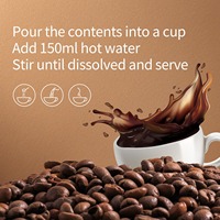 Mezcla de Café Instantáneo con Logotipo Personalizado, 180g/bolsa, Café Negro con Hongos Mixtos, Etiqueta Privada, Granos de Café Arábica, Servicio OEM/ODM
