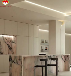 Confratelli pietra Calacatta <span class=keywords><strong>marmo</strong></span> <span class=keywords><strong>rosa</strong></span> controsoffitto & Backsplash di lusso <span class=keywords><strong>rosa</strong></span> <span class=keywords><strong>marmo</strong></span> rosso <span class=keywords><strong>cucina</strong></span> & sala decorazione per la casa - Product Image 4