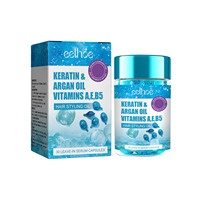 Capsules de sérum réparateur pour cheveux - Huile nourrissante biologique pour cheveux secs, crépus, abîmés et bouclés - Sans alcool et sans sulfate - Sans fixation