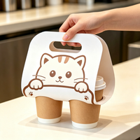 Support de Gobelets en Carton Personnalisé pour Café, Jus, Thé, Boissons à Emporter – Emballage en Gros pour Restaurants