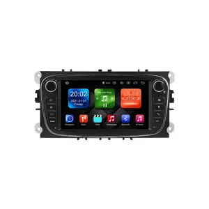 7 "DSP Android 10.0 Autoradio Multimedia Player Drahtloses Carplay DAB GPS Navi für FORD Mondeo Focus S-Max C-Max Galaxy KEINE DVD