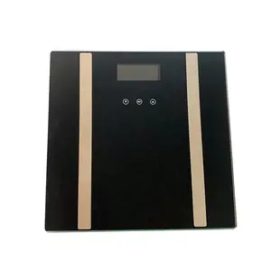 Balança eletrônica de balanço digital para banheiro, balança inteligente com 8 eletrodos para composição corporal, balança inteligente para gordura corporal, ideal para uso em balanço