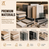 Fabrication sur mesure de systèmes d'armoires de cuisine intelligents, armoires de cuisine en bois pour projets immobiliers mondiaux