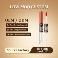 Brillo Labial Vegano Mineral Herbal Brillante de Etiqueta Privada HKH, Hidratante, Resistente al Agua y a las Besos, Efecto Peel-off, Humectante y de Larga Duración