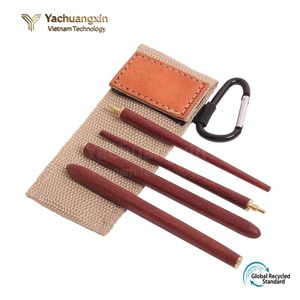 Vaisselle de camping en plein air, baguettes pliantes portables de voyage, baguettes en bois massif, baguettes cadeaux, rangement portable en sac - Product Image 6