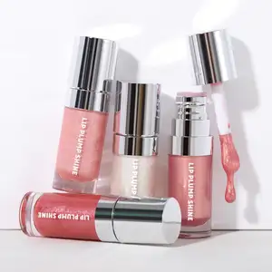 Grosir Plumping Lip Gloss oem & odm berpigmen tinggi tahan lama tidak lengket Shimmer nutrisi Lip Gloss