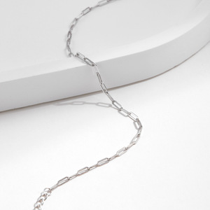 S925 Silver Classic Paperclip Chain <b>Bracelet</b> <b>Adjustable</b> Silver Tone Rectangular Link <b>Bracelet</b> for Daily Wear and Layering - Product Image 4