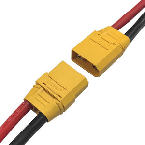 カスタムXT90 XT90Hケーブルハーネス 2ピンコネクタ オス・メス PA66 ソフトシリコンワイヤー付き ドローン電子機器用 - Product Image 1