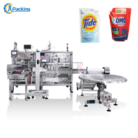 Machine d'emballage pour sachets préformés Doypack, sachets souples à bec verseur et sachets stand-up, pour détergent liquide, savon, shampoing, sauces, avec fonction de prix e-commerce