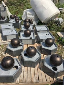 <span class=keywords><strong>Fontaine</strong></span> d'eau en pierre naturelle artisanale en granit noir pour l'extérieur, <span class=keywords><strong>jardin</strong></span>, cour, pelouse, patio, décoration - Product Image 2