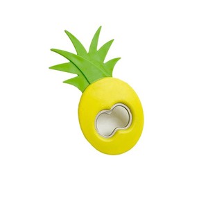 Customized Cartoon Bottle Opener Magnetic Portable 3D Pineapple Shape For Hotels And Bars - Product Image 2