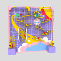 Toboggan de terrain de jeu intérieur durable personnalisable coloré avec piscine à balles Super Trampoline KidsSoft Play Maze