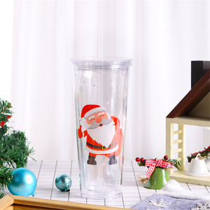 Vaso Térmico Navideño con Pajita, 700ml, Doble Capa, Tapa Reutilizable, Aislamiento Térmico, Diseño de Santa, Muñeco de Nieve y Reno, Regalo Navideño - Product Image 5