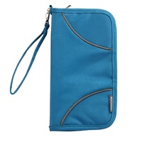 Porta Pasaportes de Viaje con Protección RFID, Organizador de Cartera para Pasaporte, Funda Protectora de Poliéster para Tarjetas RFID