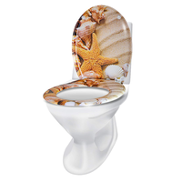 WONDER Abattant de toilettes à fermeture douce en résine uréique UF, design moderne, couleur personnalisée, pour toilettes féminines, garantie 3 ans