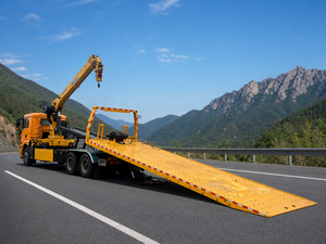 <span class=keywords><strong>Camion</strong></span> de dépannage à plateau plat Shacman 6x4 avec <span class=keywords><strong>grue</strong></span> télescopique, treuil puissant, transmission manuelle diesel pour les secours routiers lourds - Product Image 4
