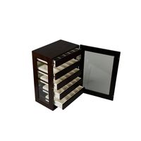 Coffret Cadeau de Luxe Personnalisé pour Bijoux - Tiroir Rectangulaire en Bois et Cuir Suédé pour Bagues, Colliers, Montres - Logo OEM/ODM - Organisateur de Rangement