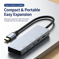 Station d'accueil Type C 10G avec répartiteur pour téléphones mobiles, ordinateurs portables, hubs USB 3.0 et extensions de hubs
