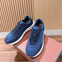 Baskets basses en cuir pour hommes, style designer vintage, color block, semelle souple, pour la marche quotidienne, rétro, printemps, maille, haute qualité