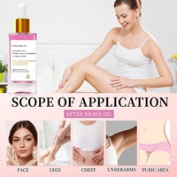 Serum Setelah Bercukur untuk Wajah, Kaki, Ketiak & Bikini, Mencegah Rambut Tumbuh Ke Dalam, Menenangkan Iritasi Cukur, Vegan, 90ml