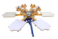 Ruida NS606-ESU 6 couleurs 6 Stations serigrafia manuel t-shirt machine d'impression