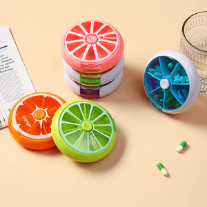 กล่องใส่ยาพกพา ABS ปลอดภัยสำหรับอาหาร ป้องกันความชื้น พร้อมตัวล็อคเพื่อความปลอดภัย มีหลายสี สำหรับจัดเก็บยาประจำวัน - Product Image 1